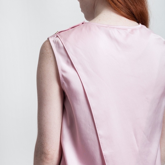 Acne Studios Clair Fluid Top - Black and Gold - Picture 10 of 13